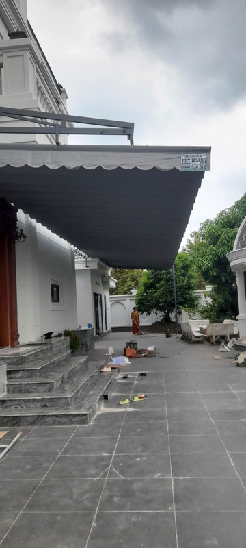 Thi công lắp đặt mái che Huy Hoàng
